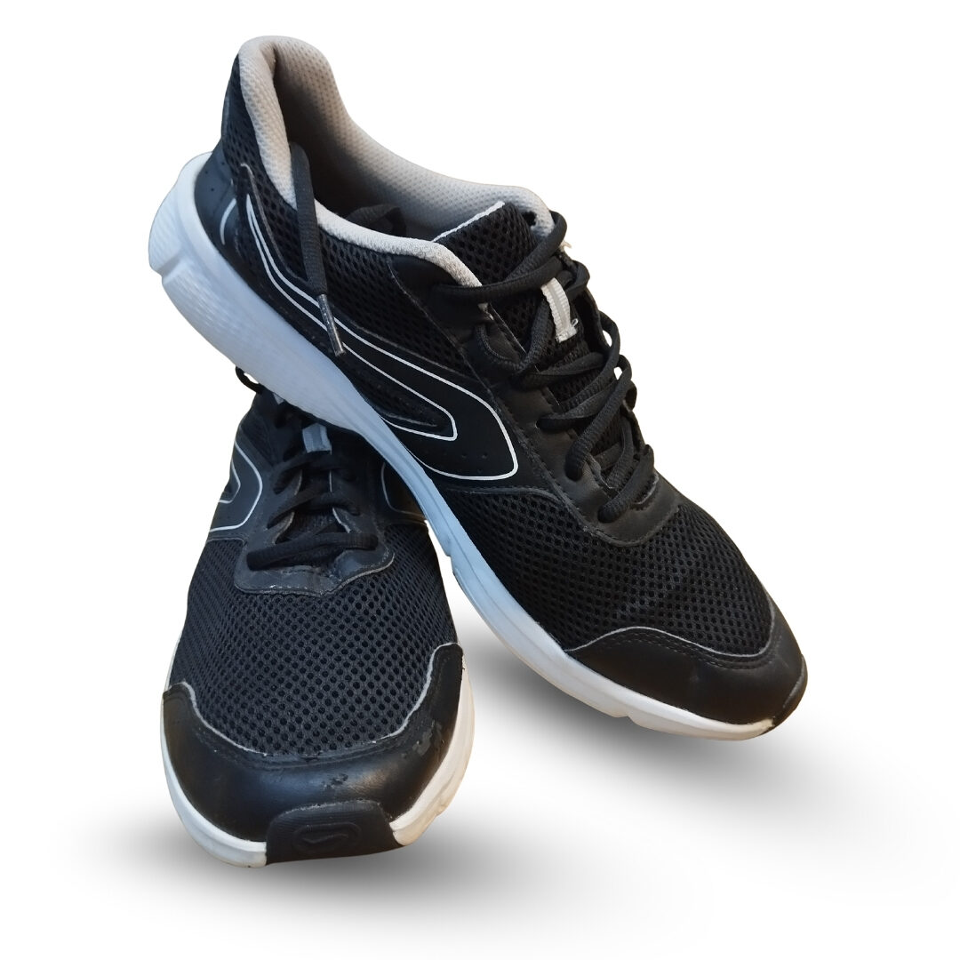 Decathlon run cushion men's black grey